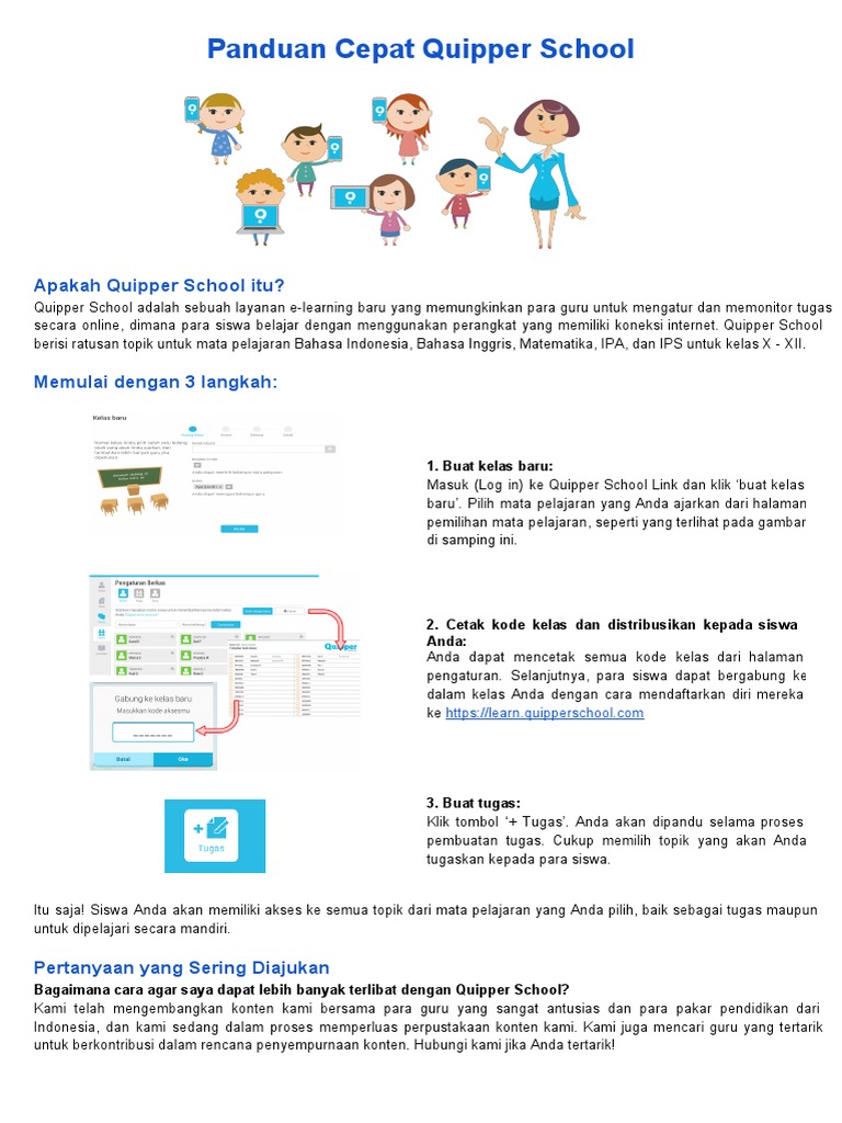 Panduan Quipper School untuk Guru | PDF