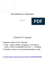 Introduction To Semantics: Giyatmi