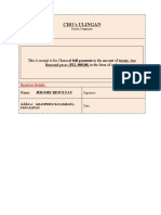 Sample Delivery Receipt Template 1