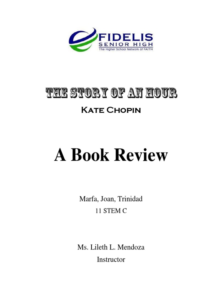 Book Review About The Story of An Hour by Kate Chopin | PDF | Mystery ...
