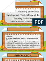 Chapter 7: Continuing Professional Development: The Lifeblood of The Teaching Profession