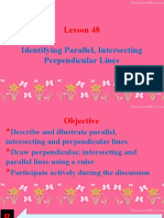 Lesson 48: Identifying Parallel, Intersecting Perpendicular Lines