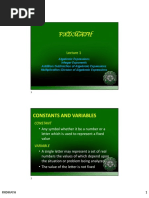 (Self-Study) FNDMATH Module 1 Handout - Basic Algebra