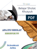 Materi Pelatihan Sholat Khusyuk Sesi 1