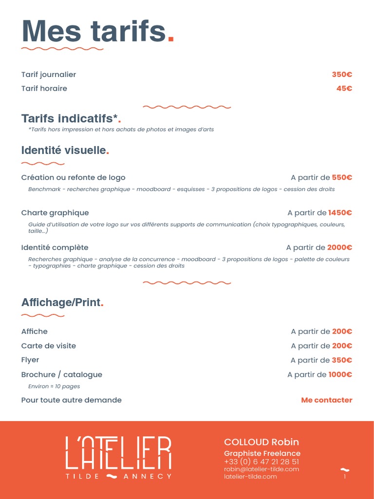 Tarifs Graphiste Freelance 2024 | PDF | Illustration | Informatique
