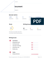 Demo Document: General Metrics