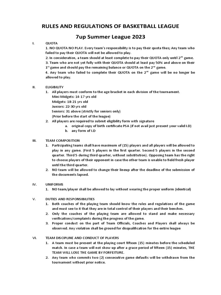 rules-and-regulations-of-basketball-league-7up-summer-league-2023-pdf