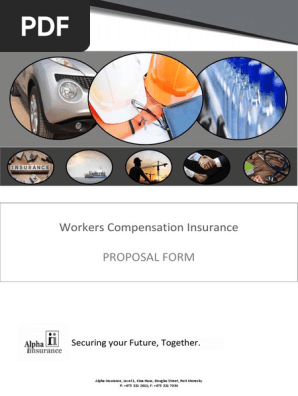 Alpha Insurance Ltd - Workers Compensation Proposal Tonawi Contractors Limited