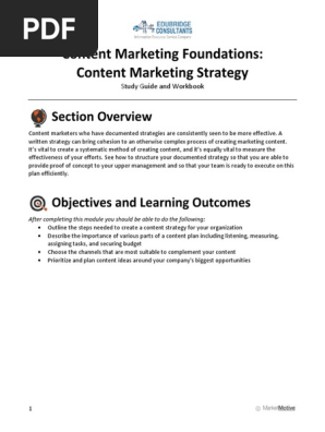 2 Content Marketing Strategy_ Study Guide _ Workbook
