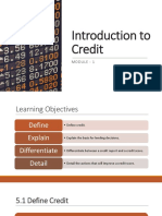 Module1 - Introduction To Credit