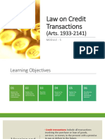 Module5 - Law On Credit Transactions