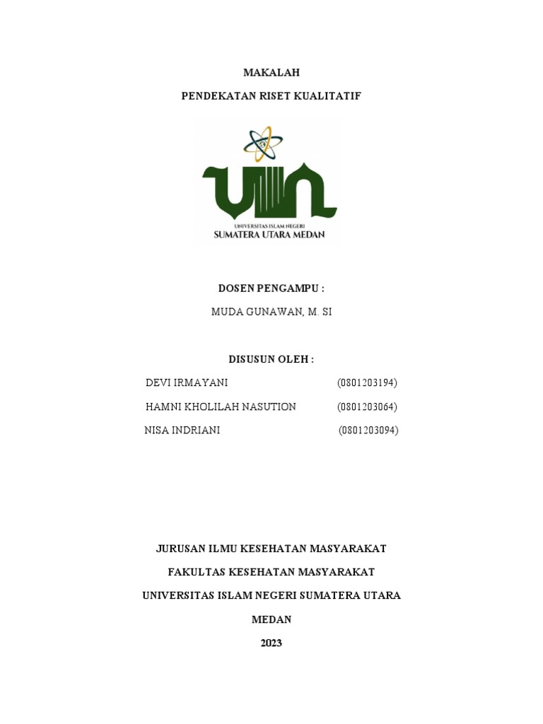 Pendekatan Riset Kualitatif oleh Muda Gunawan | PDF | Karier ...