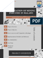 Digitization of Mining Industry in Malawi: Open Pit Mining Design and Planning