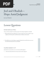 Joel and Obadiah - Hope Amid Judgment: Lesson Questions