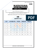 CLASS-VIII NSAT SET-1 KEY - (Code-P)