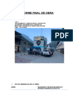 INFORME FINAL DE OBRA Seguridad