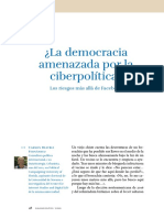 ¿La Democracia Amenazada Por La Ciberpolítica? Fernandez