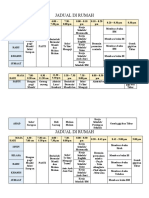 Jadual Di Rumah