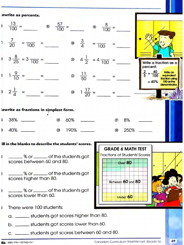 Maths (Fractions) sheets6 | PDF