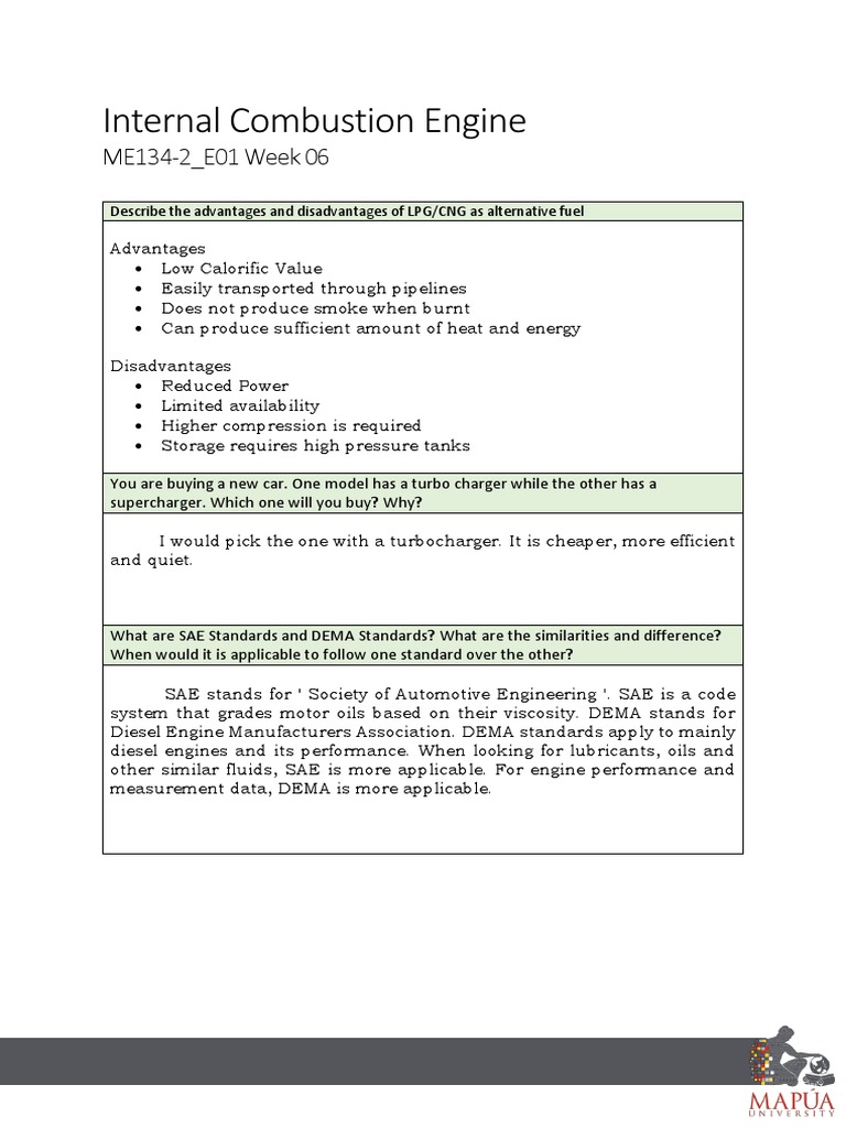 Advantages and Disadvantages of LPG/CNG as Alternative Fuel for