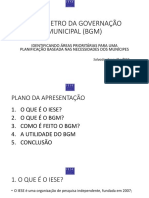 Barómetro identifica prioridades para planeamento municipal