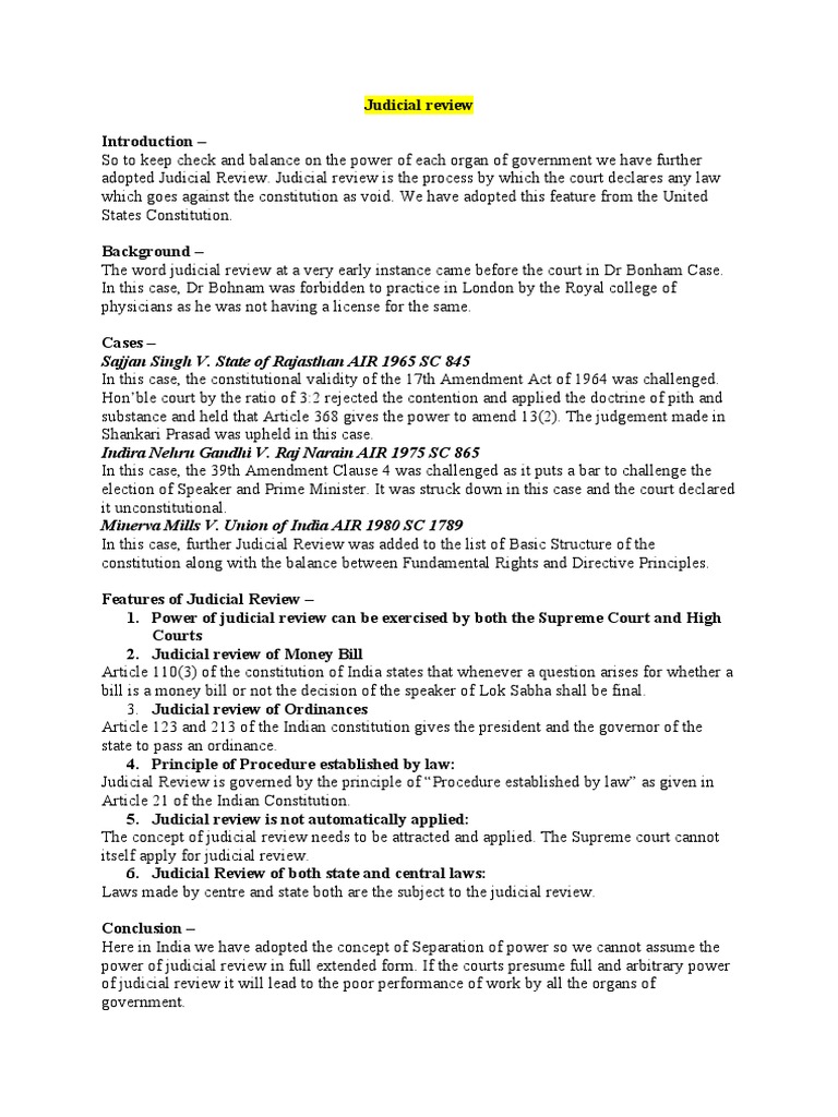 Judicial Review PDF Common Law Statutory Law