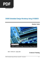 C6000 Embedded Design Workshop Using SYS/BIOS: Student Guide