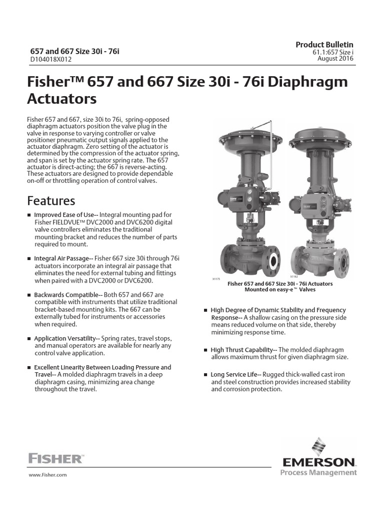 Fisher 667 PDF Valve Actuator