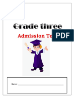Admission Test: Name