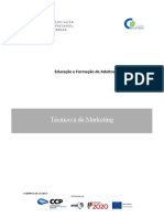 Técnico/a de Marketing: Educação e Formação de Adultos