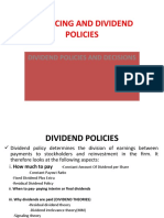 Dividend Policies and Decisions