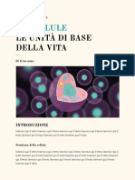 Le Cellule: Le Unità Di Base Della Vita