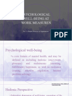 Psychological Well-Being at Work Measures
