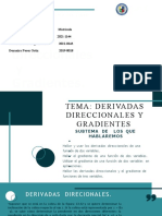 Derivadas direccionales y gradientes de funciones de dos y tres variables