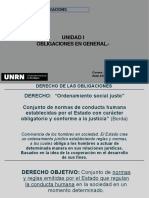 Derecho de Las Obligaciones: Unidad I Obligaciones en General.