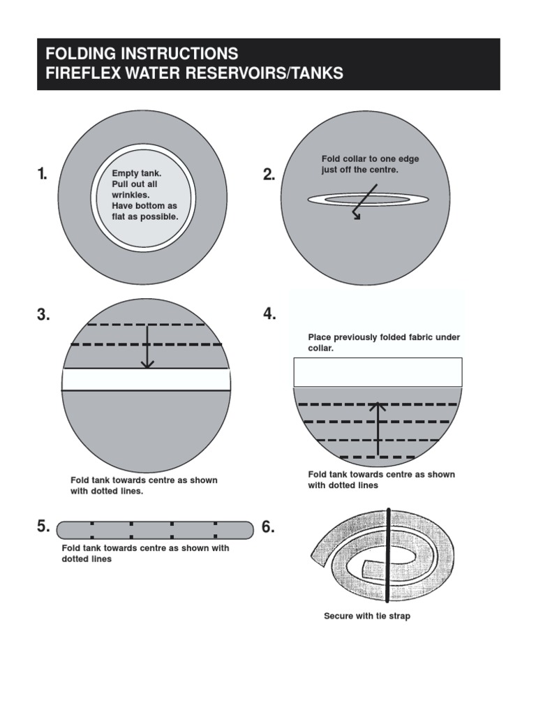 Fireflex Tank Folding Instructions | PDF | Equipment | Manufactured Goods
