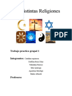 Las Distintas Religiones: Trabajo Practico Grupal 1 Integrantes
