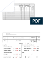 Design of isolated rectangular footing for retaining wall column