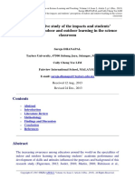 A Comparative Study of The Impacts and Students' Perceptions of Indoor and Outdoor Learning in The Science Classroom