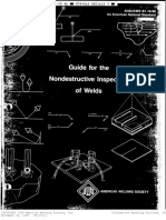 AWS B1.10-86 Guide For The Nondestructive Inspection of Welds (Ebook, 41 Pages)