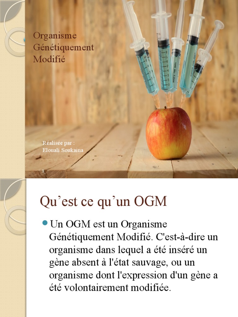 Avantages et inconvénients des OGM | PDF | Organisme génétiquement ...