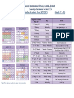 Final Term Calendar (Academic Year 2022-2023) (Grade IV - IX)