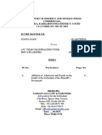 In The Court of District and Session Judge-Commercial, Shahdara, Karkardooma District Court CS (COMM) NO. 503 OF 2022 in The Matter of