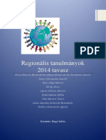 Regionális Tanulmányok 2014 Tavasz: Készítette: Hegyi Szilvia