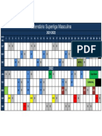 Calendário Superliga Masculina: 2 D S D S S D D 1 D