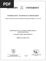 B.SC (ITIM) Syllabus Kuvempu University