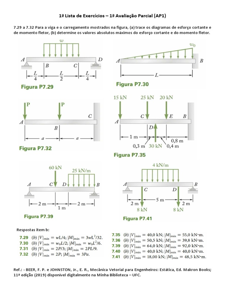 Resmat - Lista01_AP1 | PDF