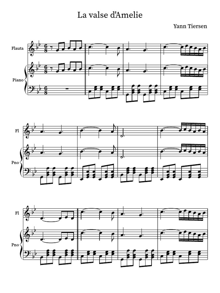 La Valse D'amelie Yann Tiersen PDF