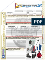 Ar 056 - Caminata Con Mochila: Clase: Instructor (A) : Unidad: Conquistador (A) : Edad: Distrito: Club: Región