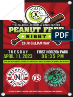 Nashville Sounds Peanut Free Night 